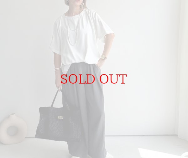 画像13: ●NEW COLOR●カーデライクシリーズの新型ボトム!!【LIVEご紹介アイテム】カーデライクシリーズ◎タックワイドパンツ（予約） (13)