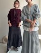 画像6: ●生産枠限り●期間限定掲載●【7/8ご紹介アイテム】前後2WAYニットブルゾン（プルオーバーとしても着用可能）「スカートとセットアップ可能」＜予約/8-9＞ (6)