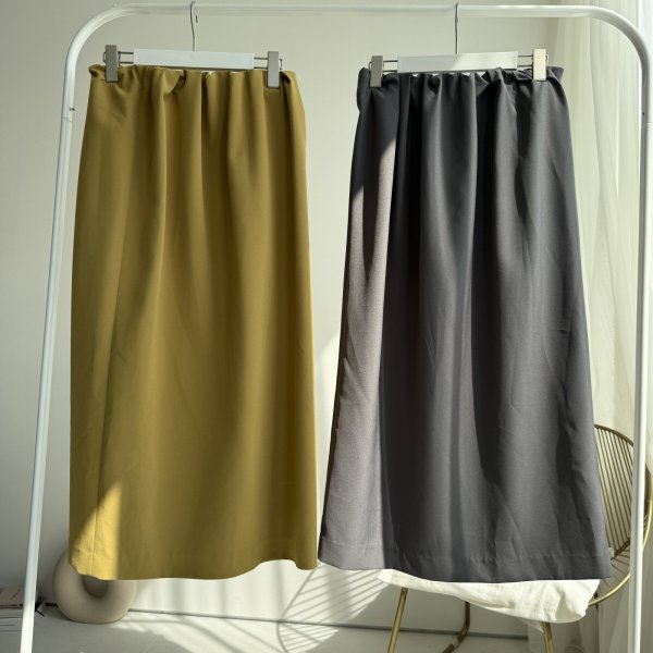画像1: ●生産枠限り●期間限定掲載●【7/8ご紹介アイテム】ウエストギャザーミディスカート＜予約/8-9＞ (1)