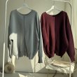 画像2: ●生産枠限り●期間限定掲載●【7/8ご紹介アイテム】前後2WAYニットブルゾン（プルオーバーとしても着用可能）「スカートとセットアップ可能」＜予約/8-9＞ (2)