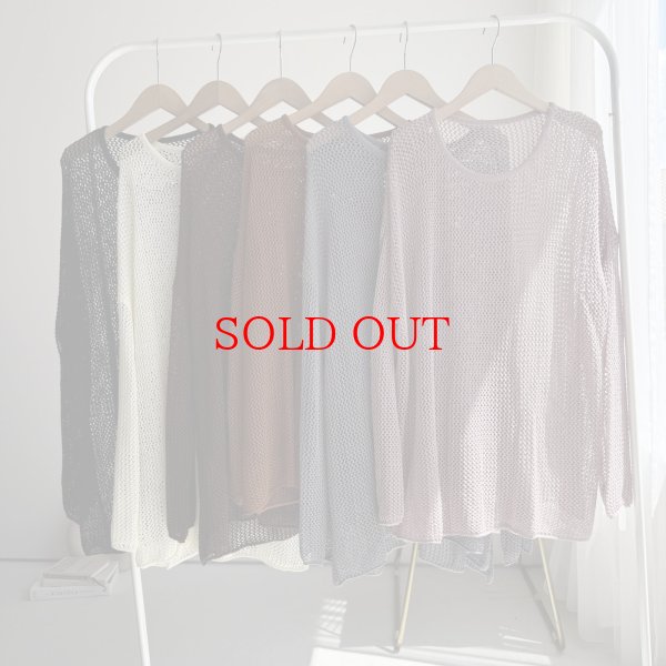 画像2: ●メーカー在庫限り●短期掲載【8/27 LIVEアイテム】サイドスリットメッシュプルオーバー (2)