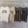 画像1: ●生産枠限り●晩夏〜秋に使える展示会シリーズ●【7/28 LIVEご紹介アイテム】オーバーシルエット秋色ロゴハーフスリーブT (1)