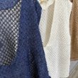 画像2: ●生産枠限り●晩夏〜秋に使える展示会シリーズ●【7/28 LIVEご紹介アイテム】ジャガードシアーUネックベスト (2)