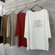 画像3: ●生産枠限り●晩夏〜秋に使える展示会シリーズ●【7/28 LIVEご紹介アイテム】接触冷感◎とろとろバックロゴ八部袖T (3)