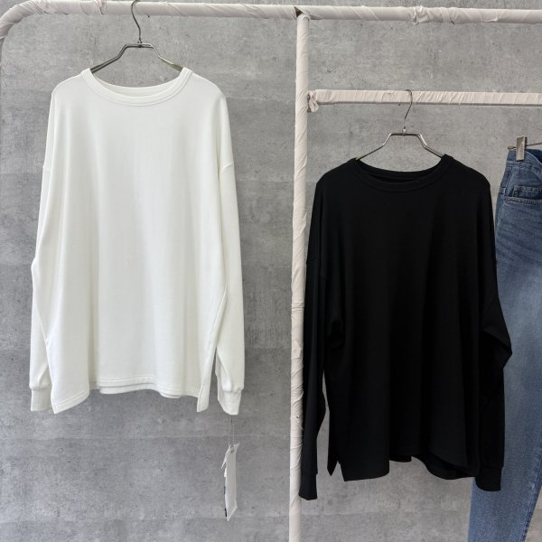 画像2: ●過去1ロンTシリーズ●【10/23 LIVEご紹介アイテム】冬の必須アイテム●伸びーる裏起毛トップス●過去1ロンT●お餅ロンT【ユニセックスOKなトップスタイプ】（予約/11-12） (2)