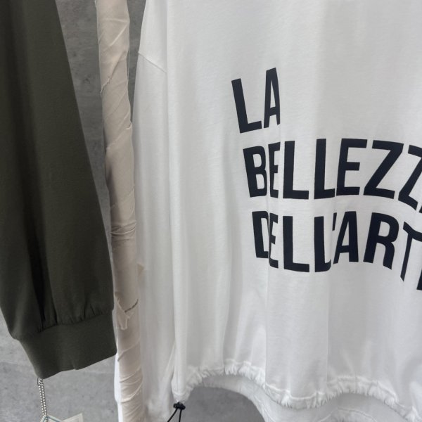 画像3: 【10/6 LIVEご紹介アイテム】インしないでいい丈◎ドロストコード付ロゴT (3)