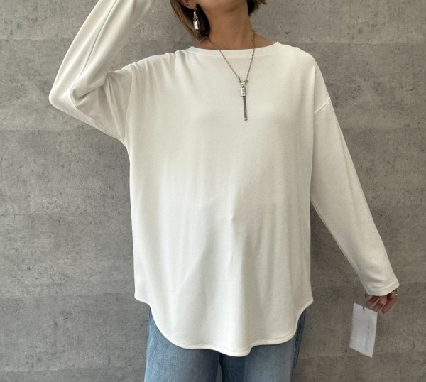 画像3: 過去1ロンTシリーズ●【10/23 LIVEご紹介アイテム】冬の必須アイテム●伸びーる裏起毛トップス●過去1ロンT●お餅ロンT【ゆったりシルエットのオーバーTタイプ】（予約/11-12） (3)