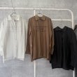 画像1: ●期間限定掲載●数量限定●【8/4 LIVEご紹介アイテム】刺繍ロゴシア―シャツ（ロゴ有りorロゴ無し選択可）（予約/8） (1)