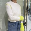 画像1: ●生産枠限り●ご予約ポイント対象●期間限定掲載●【8/7LIVEご紹介アイテム】カラー配色もちもちリブニット（予約/10-11） (1)