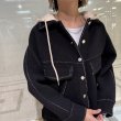 画像3: ●企業努力シリーズ●生産枠限り●ご予約ポイント対象●期間限定掲載●【8/7LIVEご紹介アイテム】ステッチデザインニットフーディブルゾン（予約/10-11） (3)