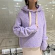 画像2: ●生産枠限り●ご予約ポイント対象●期間限定掲載●【8/7LIVEご紹介アイテム】ミックスカラーニットフーディ（予約/10-11） (2)