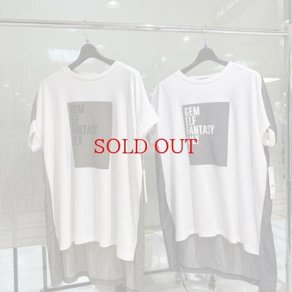 画像1: ●SALE●メーカー確認後確保●期間限定掲載●【8/7LIVEご紹介アイテム】ブロックロゴデザインドッキングT (1)