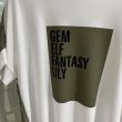 画像2: ●SALE●メーカー確認後確保●期間限定掲載●【8/7LIVEご紹介アイテム】ブロックロゴデザインドッキングT (2)