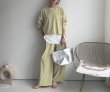 画像10: ●「セレモニーOK」●ご予約ポイント対象●期間限定掲載●【8/10 LIVEご紹介アイテム】タックワイドパンツ（セットアップ可能）（予約/12） (10)