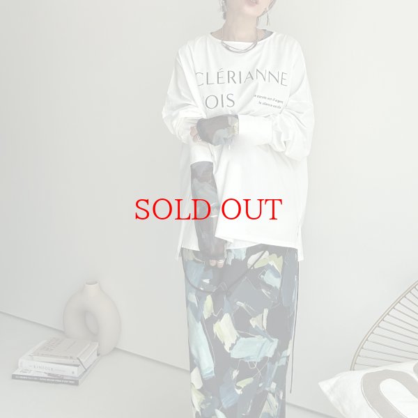 画像9: ●数量限定●【9/3 LIVEご紹介アイテム】ニュアンス柄シリーズシア―トップス (9)