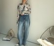 画像16: ●生産枠に限りあり●期間限定掲載●【8/14 LIVEご紹介アイテム】ニュアンス柄シリーズシア―トップス (16)