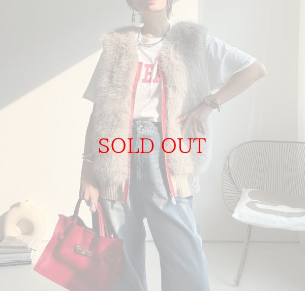 画像5: ●追加生産決定!!!●生産数に限りあり●【8/23 LIVEアイテム】配色ファーニットベスト（予約/10） (5)