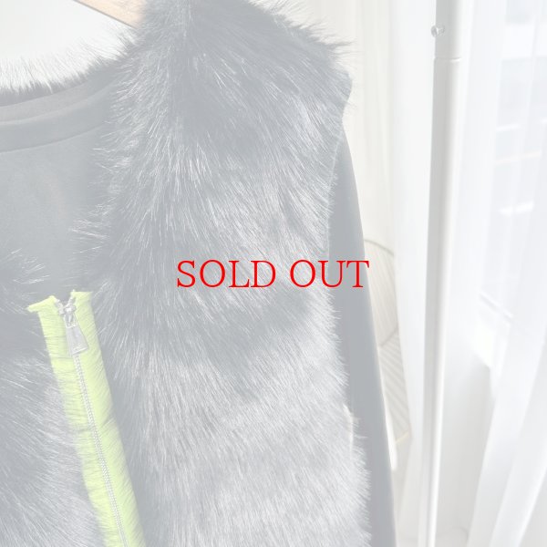 画像2: ●追加生産決定!!!●生産数に限りあり●【8/23 LIVEアイテム】配色ファーニットベスト（予約/10） (2)