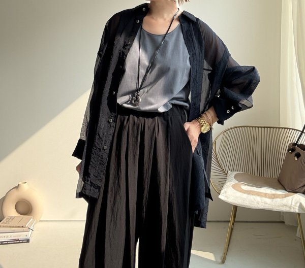 画像7: ●とっても素敵な大人素材タンク見つけました◎【8/23 LIVEアイテム】ストレッチスエードライクタンク (7)