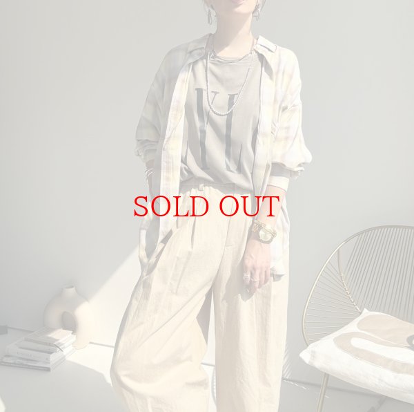 画像3: ●コーデのワンポイントに【8/27 LIVEアイテム】大人っぽいニュアンスカラーチェックシャツ (3)