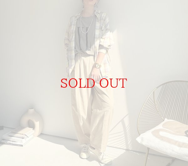 画像2: ●コーデのワンポイントに【8/27 LIVEアイテム】大人っぽいニュアンスカラーチェックシャツ (2)