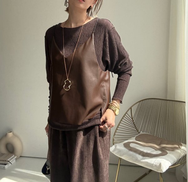 画像5: ●大人の秋コーデに【9/3 LIVEアイテム】ストレッチドルマントップス (5)