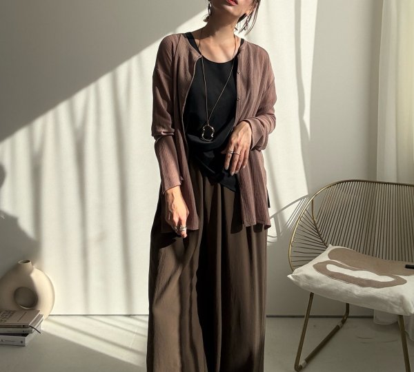 画像4: ●前後2WAY【9/3 LIVEアイテム】2WAY楊柳カーデトップス (4)