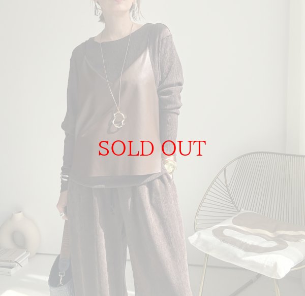 画像11: ●メーカー在庫限り●期間限定掲載【9/3 LIVEアイテム】前後2WAYフェイクレザービスチェ（予約/9-10） (11)