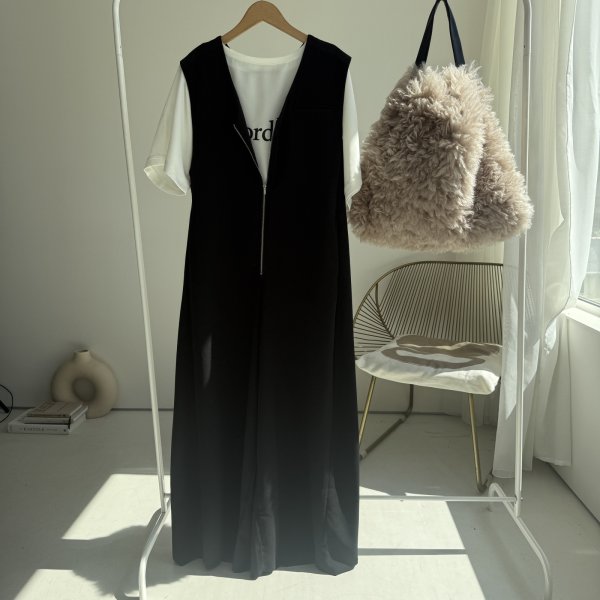 画像2: ●メーカー在庫限り●期間限定掲載【9/6 LIVEアイテム】4段階でフリーカットできちゃう◎ジップデザインオールインワン（メーカー確認後取り寄せ） (2)