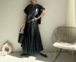 画像8: ●【9/6 LIVEアイテム】タックフリル袖デザインレザートップス (8)