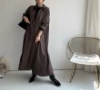 画像2: ●在庫限り●落ち感のあるとろみ素材【9/9 LIVEご紹介アイテム】とろみシャツワンピ (2)