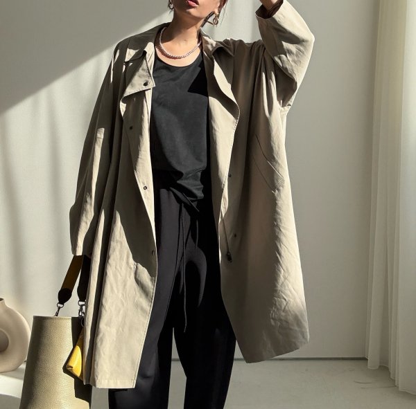画像1: ●最終在庫●めちゃくちゃ素敵なシルエット【9/23 LIVEご紹介アイテム】オーバードルマンBIGコート (1)