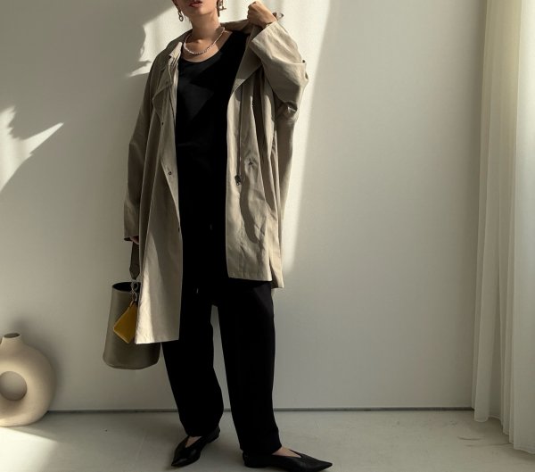 画像2: ●最終在庫●めちゃくちゃ素敵なシルエット【9/23 LIVEご紹介アイテム】オーバードルマンBIGコート (2)