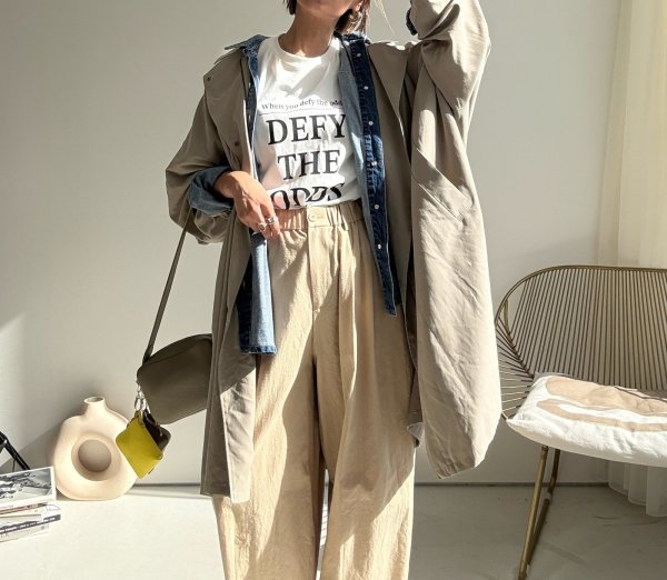 画像2: ●シルエットが可愛い【9/23 LIVEご紹介アイテム】ボリュームタックパンツ (2)