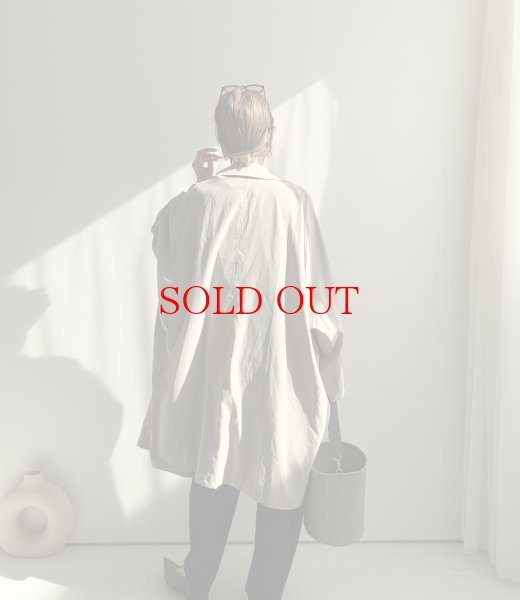 画像3: ●最終在庫●めちゃくちゃ素敵なシルエット【9/23 LIVEご紹介アイテム】オーバードルマンBIGコート (3)