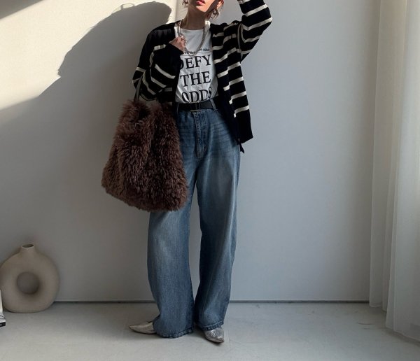 画像5: ●期間限定●ご予約10倍ポイント対象●【10/27 LIVEアイテム】ルーズシルエットが可愛い●ルーズシルエットボーイズデニム(予約/2) (5)