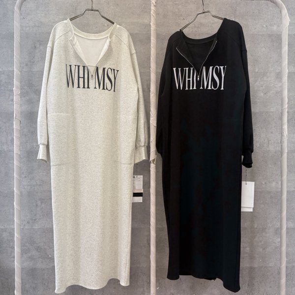 画像5: ●【11/14 LIVEアイテム】裏毛布ロゴスエットワンピ (5)