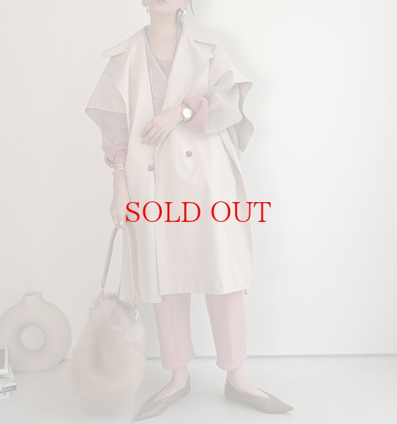 画像8: ◎SPECIAL PRICE◎期間限定●特別プライス●在庫限り●【10/2 LIVEご紹介アイテム】Wフェイス配色ウールカーデジャケット (8)