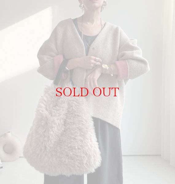 画像16: ◎SPECIAL PRICE◎期間限定●特別プライス●在庫限り●【10/2 LIVEご紹介アイテム】Wフェイス配色ウールカーデジャケット (16)