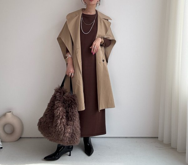 画像10: ●前後着用可能【10/2 LIVEご紹介アイテム】2WAYロングカーデワンピ (10)