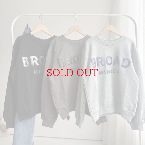 画像2: ●【10/2 LIVEご紹介アイテム】スパンコールロゴスエット (2)