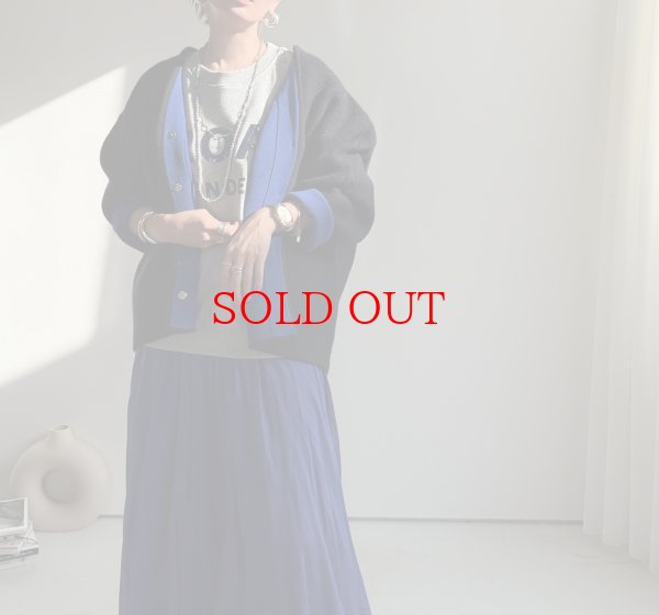 画像12: ◎SPECIAL PRICE◎期間限定●特別プライス●在庫限り●【10/2 LIVEご紹介アイテム】Wフェイス配色ウールカーデジャケット (12)