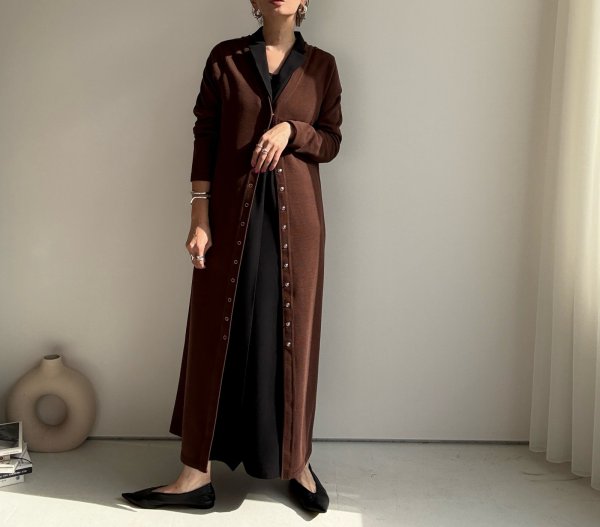 画像15: ●前後着用可能【10/2 LIVEご紹介アイテム】2WAYロングカーデワンピ (15)