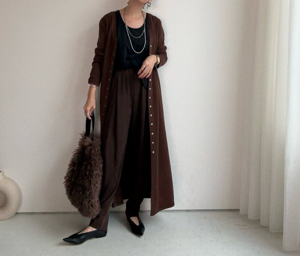 画像12: ●前後着用可能【10/2 LIVEご紹介アイテム】2WAYロングカーデワンピ (12)