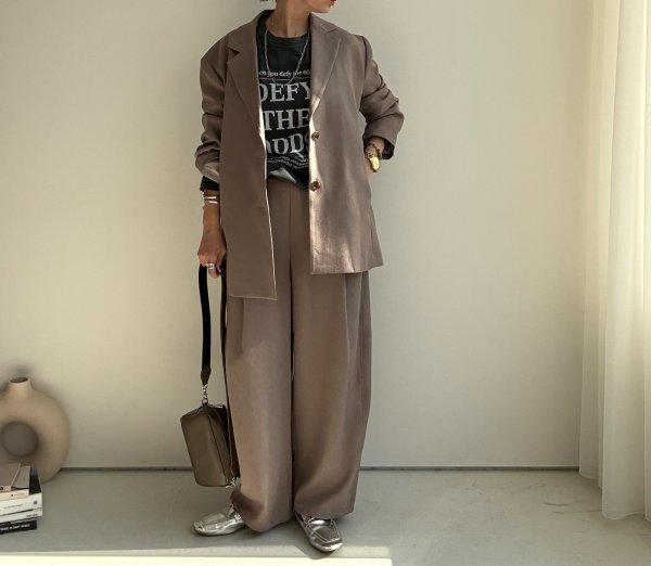 画像2: ●セットアップ可能【10/14 LIVEアイテム】テーラードオーバージャケット (2)