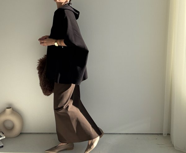 画像6: ●形が可愛いゆったりシルエット【10/14 LIVEアイテム】オーバーシルエットドルマンニットフーディ (6)