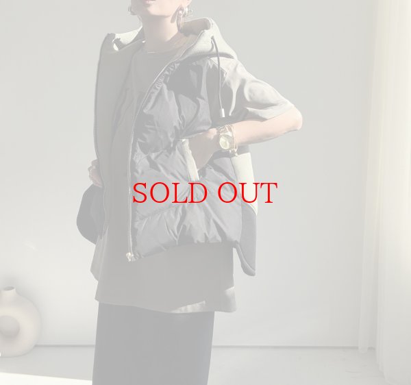 画像2: ●在庫限り●期間限定掲載●【10/14 LIVEご紹介アイテム】異素材ドッキングボンディングダウンベスト（メーカー確認後お取り寄せ） (2)