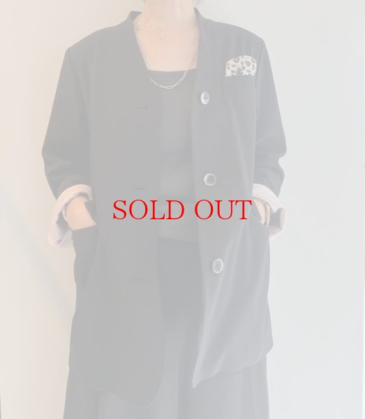 画像2: ●27日朝9時まで●期間限定●ご予約10倍ポイント対象●【10/19ゲリラ配信ご紹介アイテム】ポケットデザインノーカラージャケット（予約/2） (2)