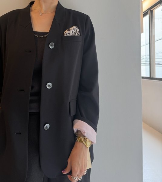 画像3: ●秘密のメーカー在庫●【10/19ゲリラ配信ご紹介アイテム】ポケットデザインノーカラージャケット (3)