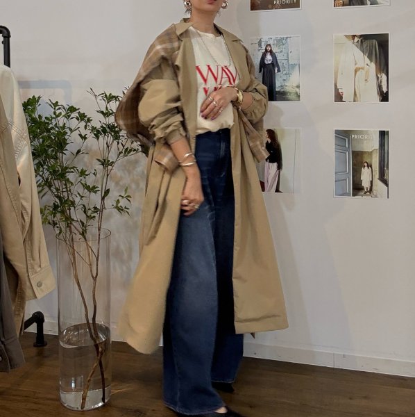 画像6: ●メーカー在庫限り●【3/31 LIVEアイテム】撥水トレンチライクコート (6)